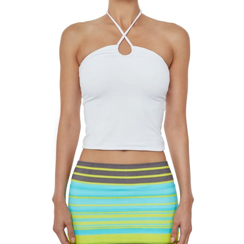 Bamba Swim Lua Top in bianco